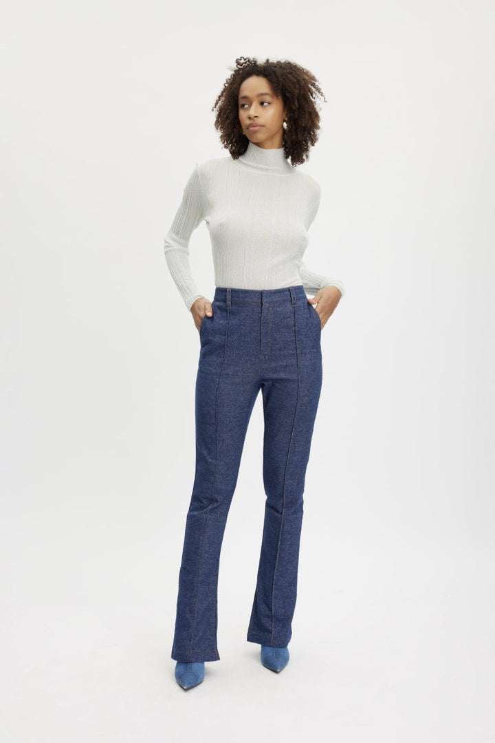 Gestuz - VloraGZ HW pant - Dark blue denim Jeans 