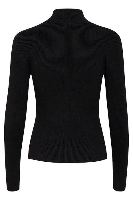 Gestuz - Yasmiagz Zipper Pullover 10909819 - 100017 - Black Strikbluser 