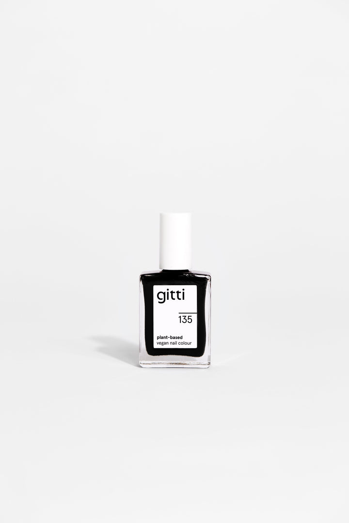 Gitti - Nail Polish 135 - Black Neglelak 