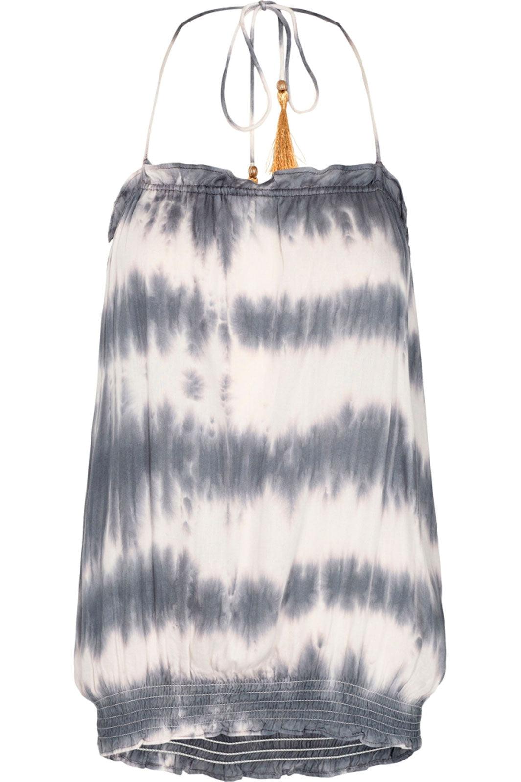 Gossia - GOBoa Top - Grey Tie dye Toppe 