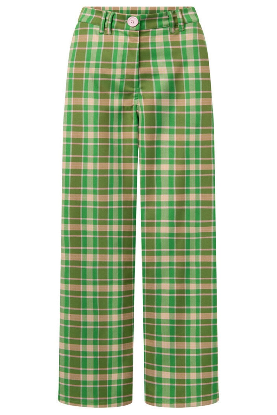 Hunkøn - Maya Trousers - Green Checked Bukser 