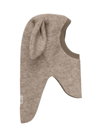 Huttelihut - Balaclava Ears Wool - Camel Melange Elefanthuer 