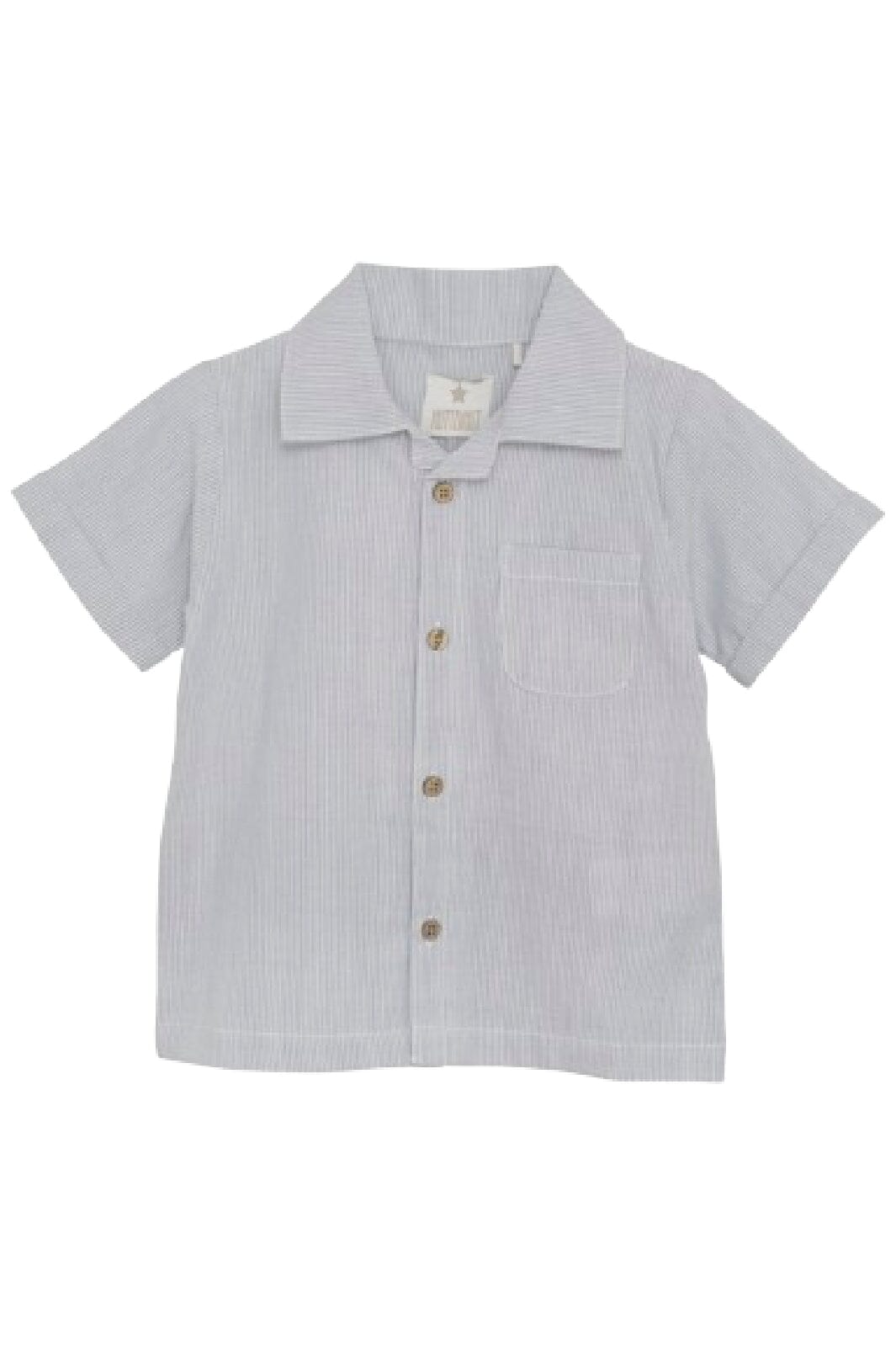 Huttelihut - Shirt Ss Woven Stripe - Citadel Skjorter 