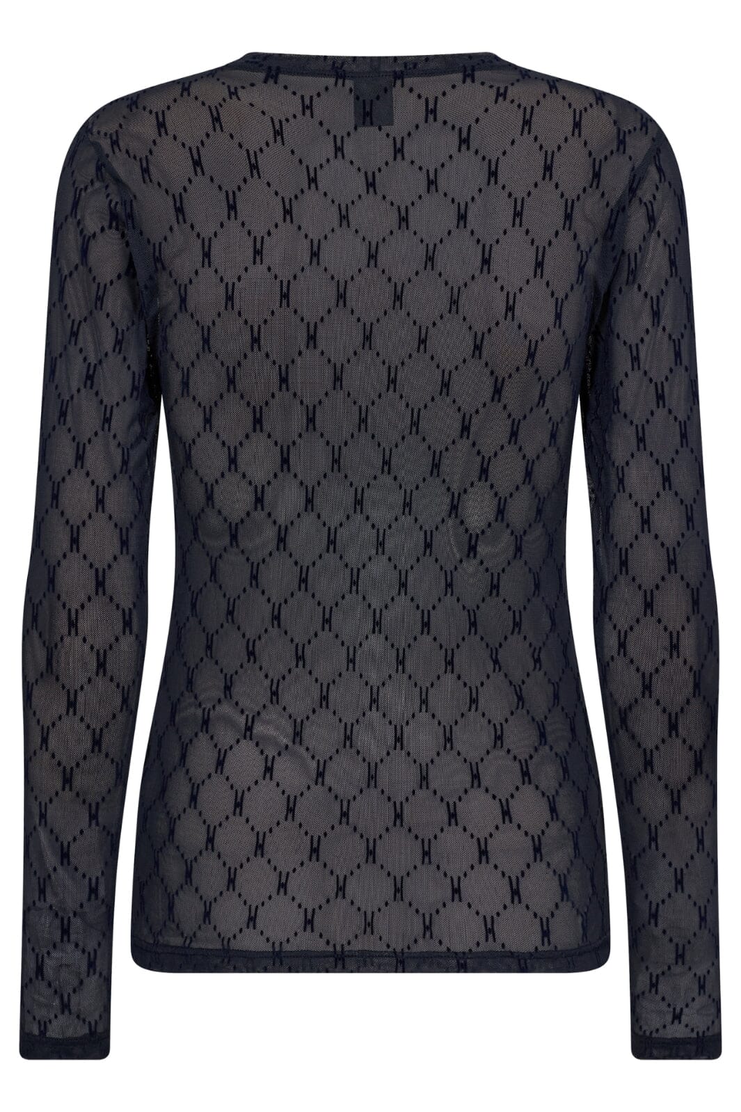 Hype The Detail - Mesh Blouse - 49 Navy Bluser 