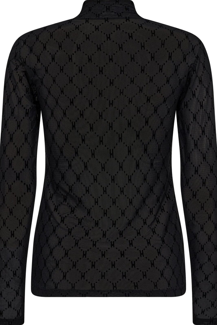 Hype The Detail - Mesh Turtle Neck 315-14 - 9 Sort Toppe 