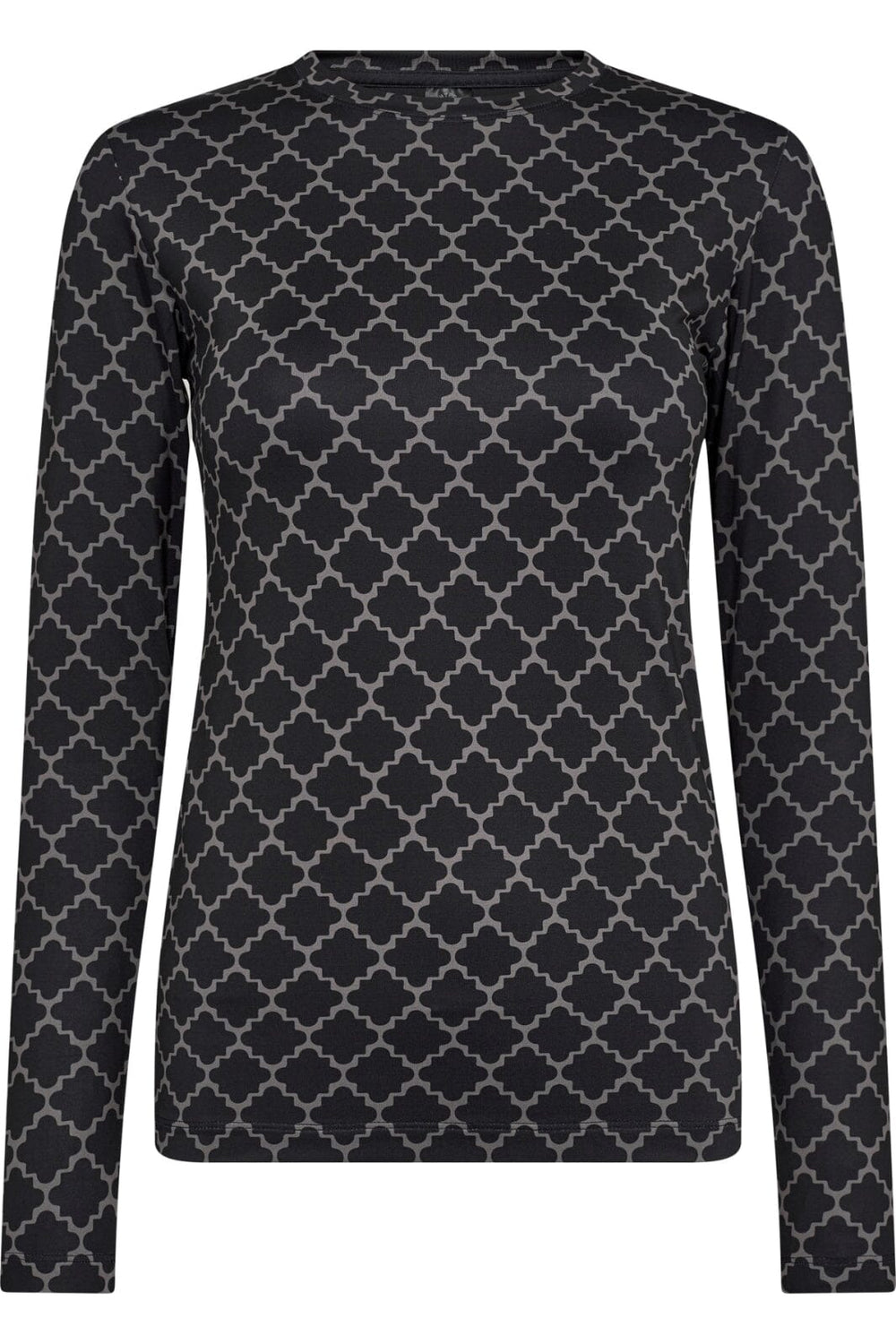 Hype The Detail - Printed Blouse 200-14 - 37 Sort Bluser 