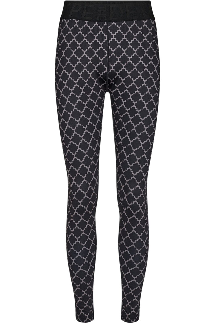 Hype The Detail - Printed Legging 200-21 - 37 Sort Leggings 