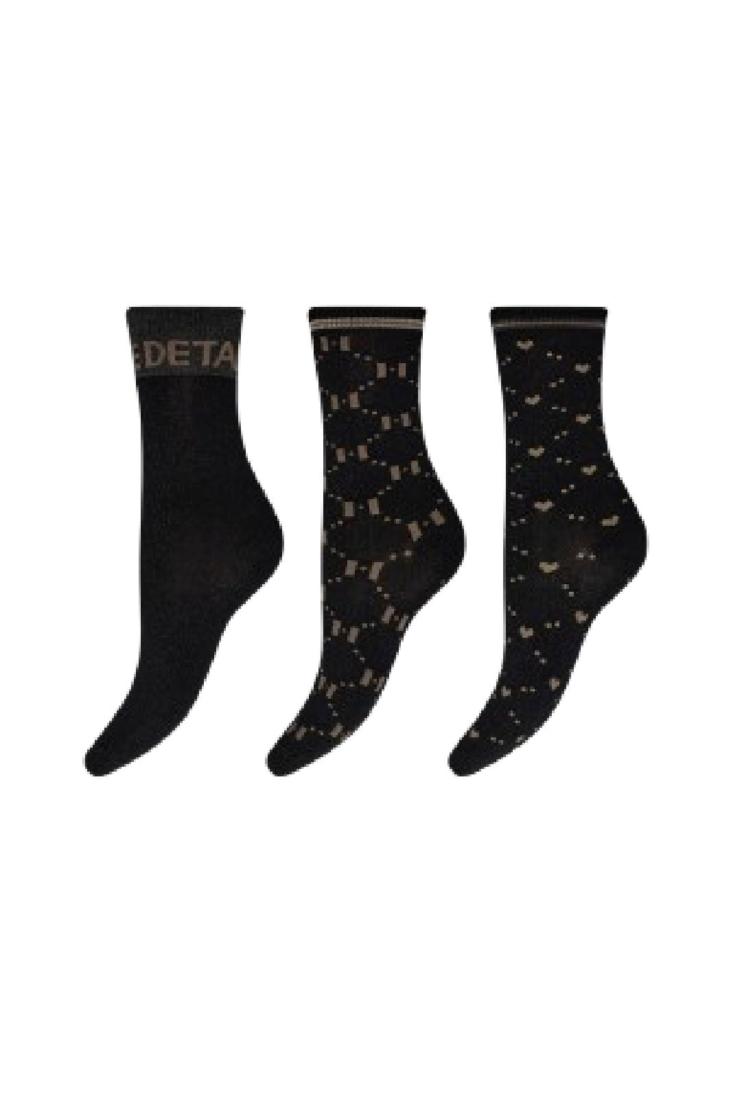 Hype The Detail - Socks 3-Pack 21550-75 - 9000 Multifarvet Strømper 