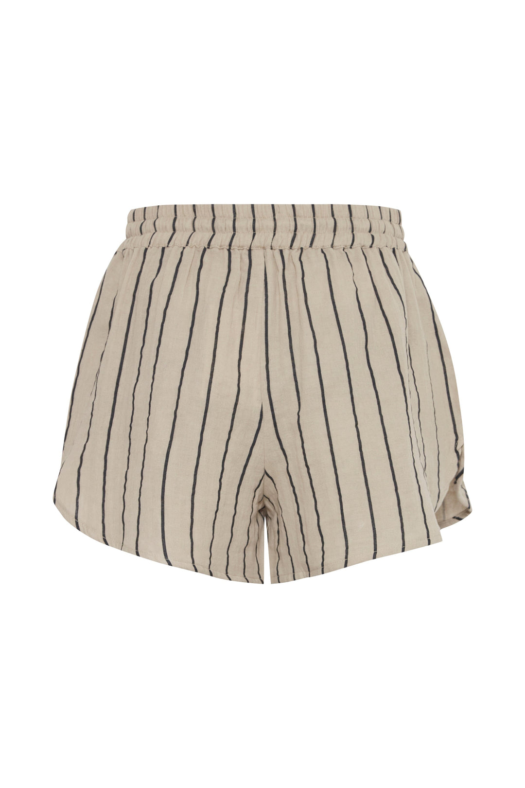 Ichi - Iafoxa Striped Beach Sho - 202985 Doeskin/Black Stripe Shorts 