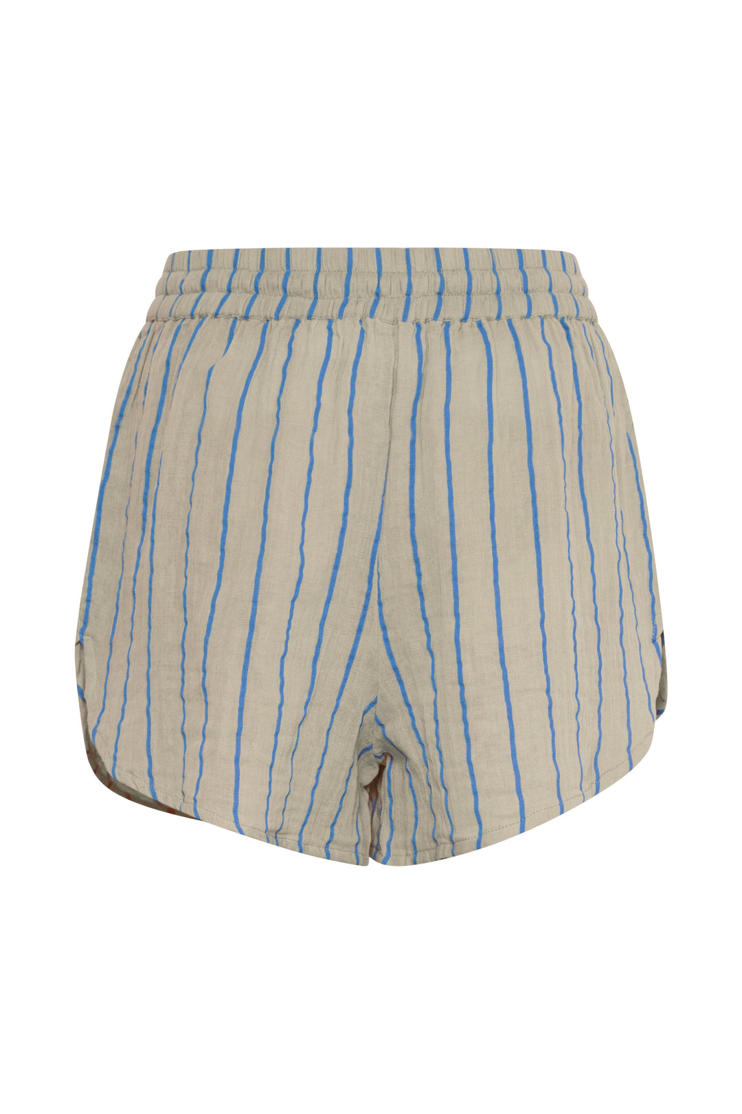 Ichi - Iafoxa Striped Beach Sho - 203320 Doeskin/Della Blue Stripe Shorts 