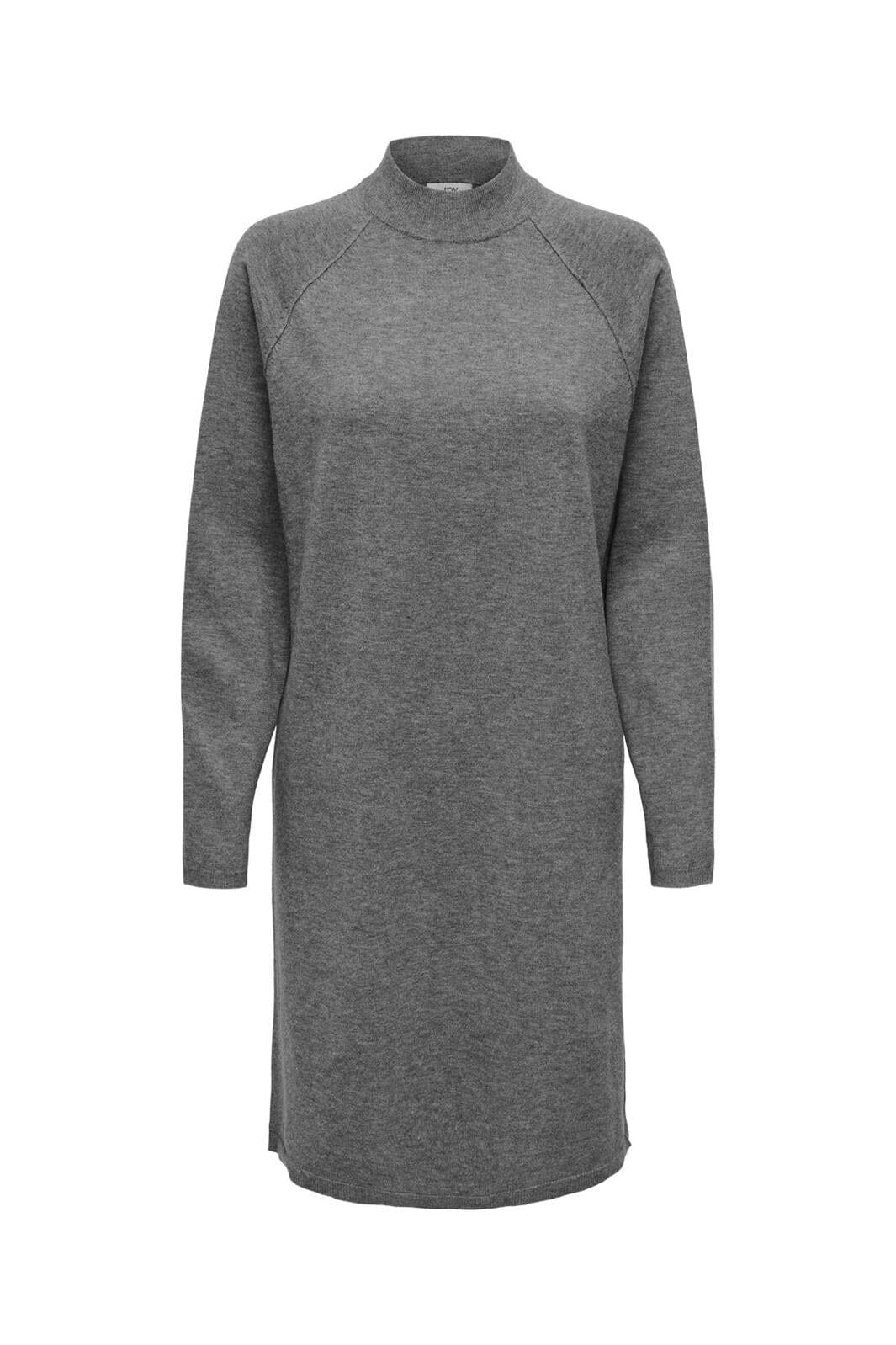 Jdy - Jdyamore Life L/S Hn Dress Knt - 4571608 Medium Grey Melange