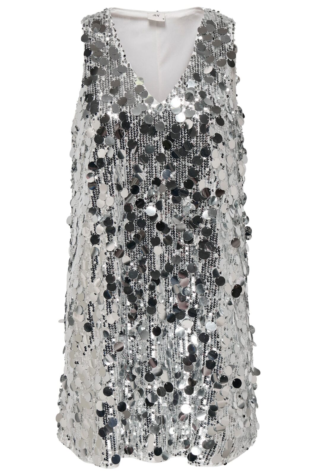 JDY - Jdyclaire S/L Sequins V-Neck Dress 15350703 - 4781152 - Silver