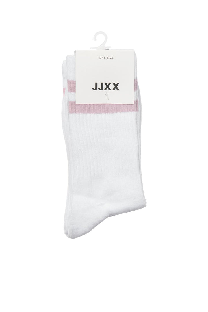 Jjxx - Jxbasic Tennis Sock 3-Pack Acc - 4720305 Racing Red W. Morning Glory/Mauve Shadows