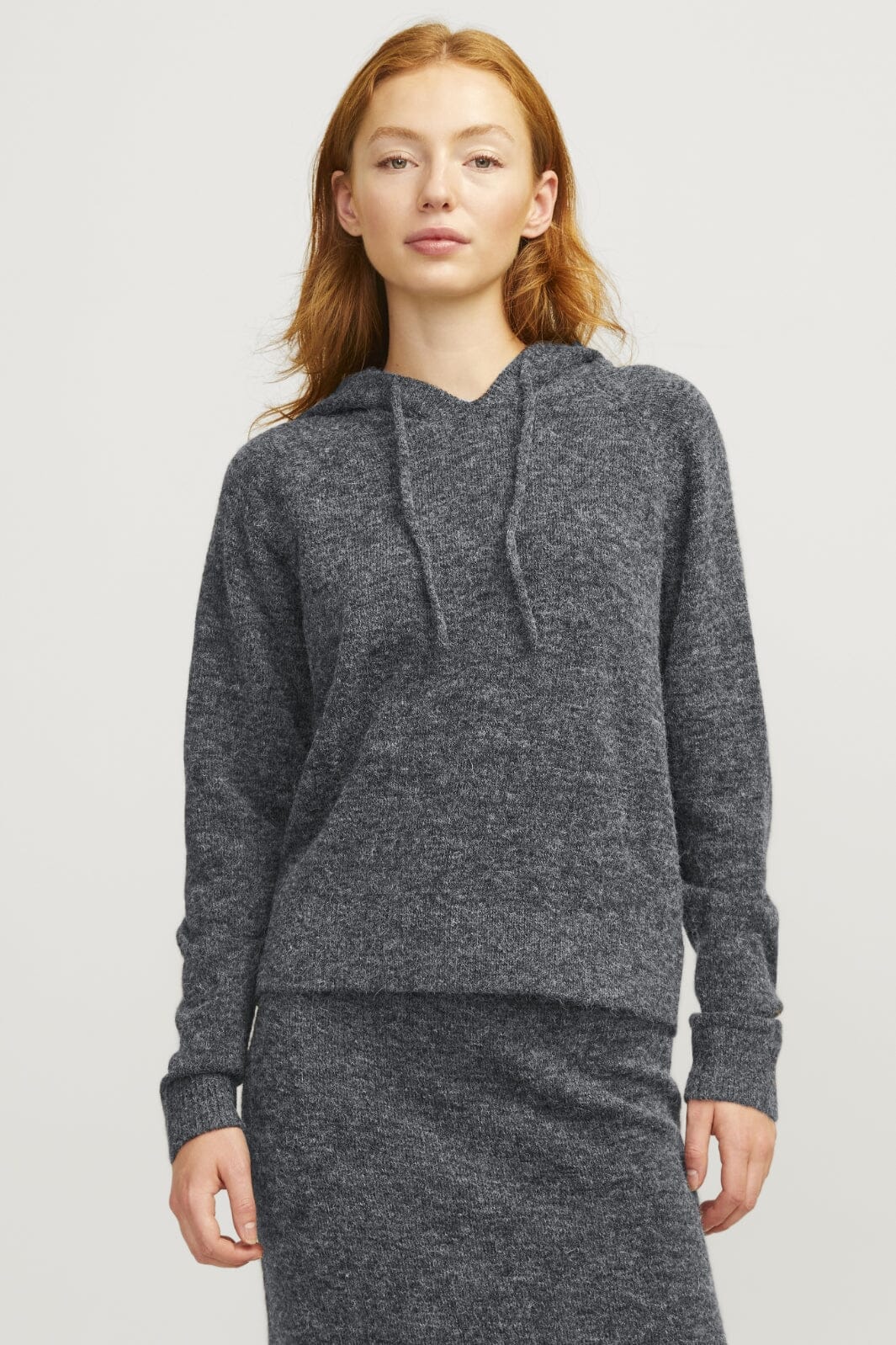 Jjxx - Jxevi Hoodie Knit Sn 12261550 - 4629279 - Dark Grey Melange