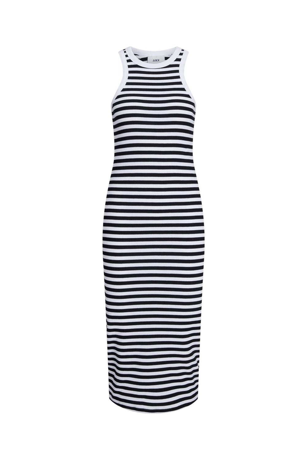 Jjxx - Jxforest Str Sl Stripe Rib Dress Sn - 4388892 Bright White Black