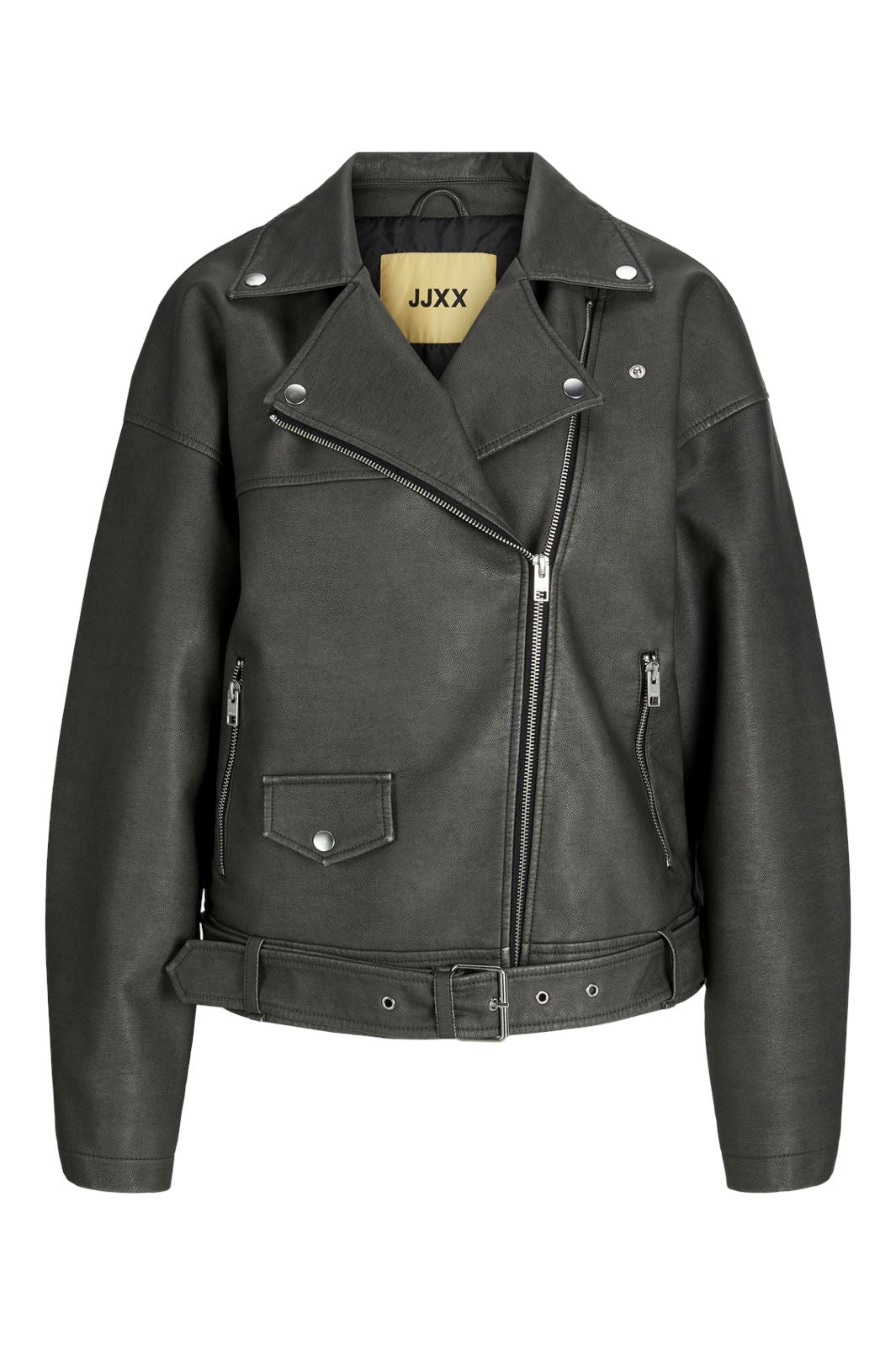 Jjxx - Jxfrida Washed Biker Jkt Ln - 4562168 Black Rub Off