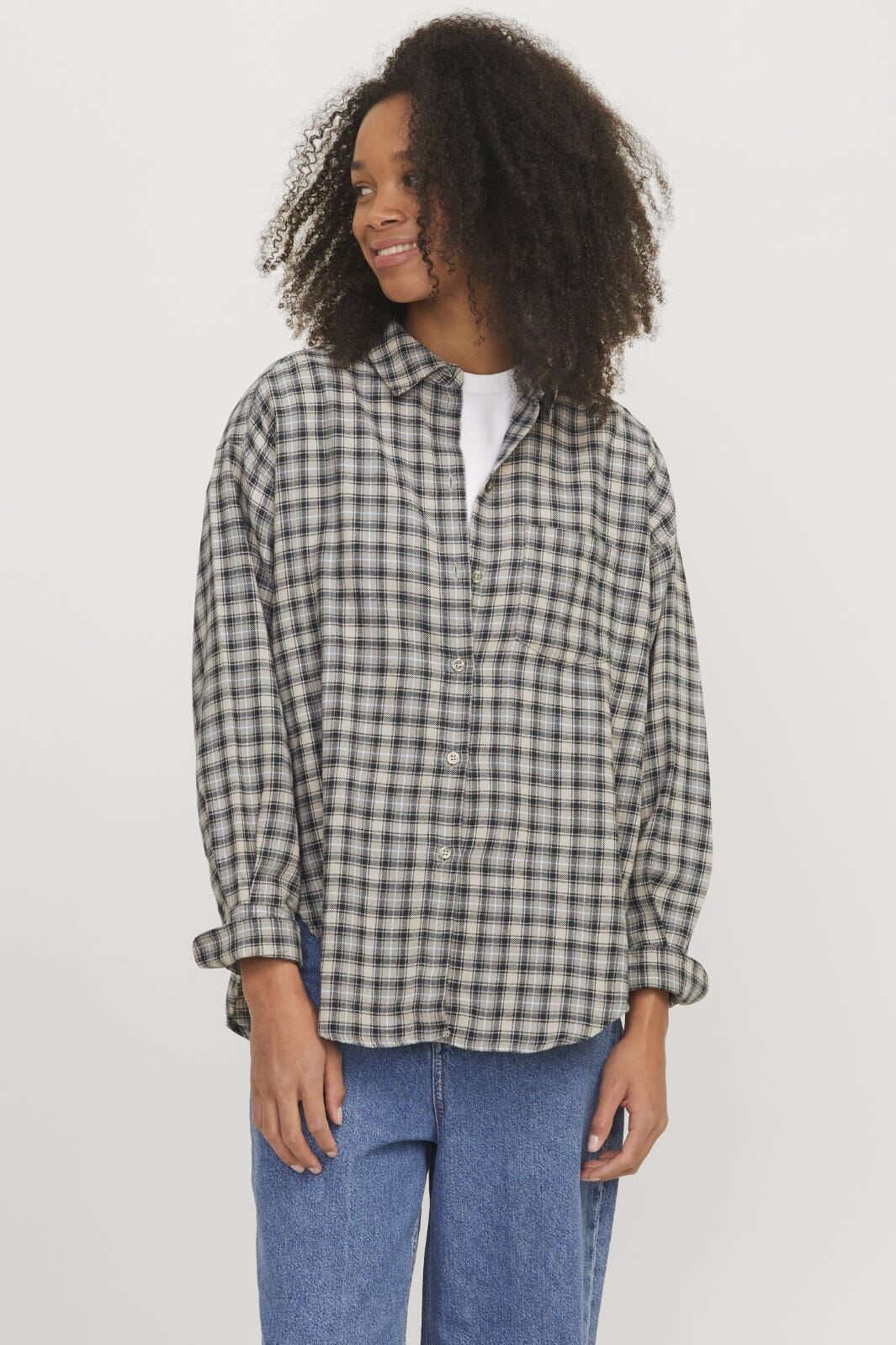 Jjxx - Jxjamie Flannel Ls Shirt Sn - 4650977 Vetiver Check Skjorter 