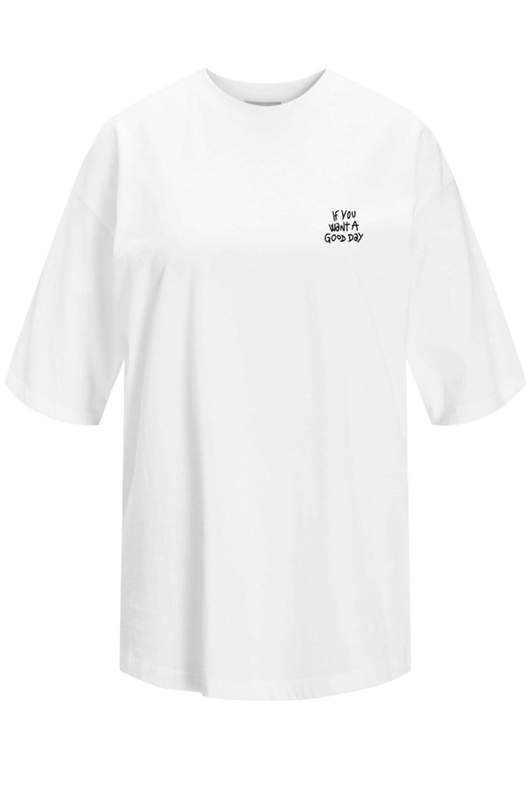 Jjxx - Jxmillow Loose Ss Tee - 4806910 Bright White Its A Good Day T-shirts 