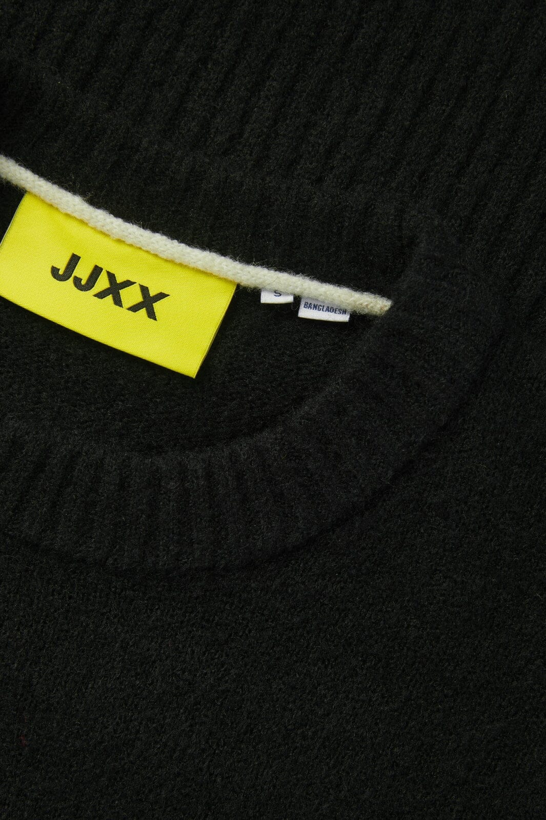 Jjxx - Jxoline Diverse Dress Knit 12268051 - 4641064 - Black /Moonbeam Neck Piping