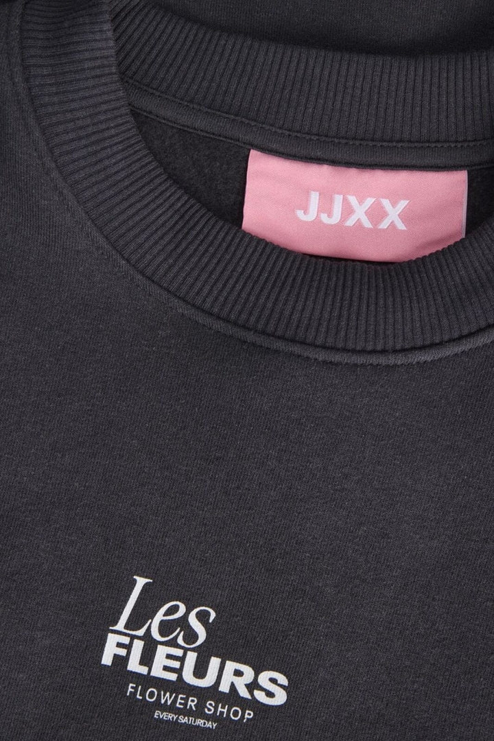 Jjxx - Jxsandra Loose Ls Crew Sweat Cphfw - 4883878 Phantom Les Fleurs