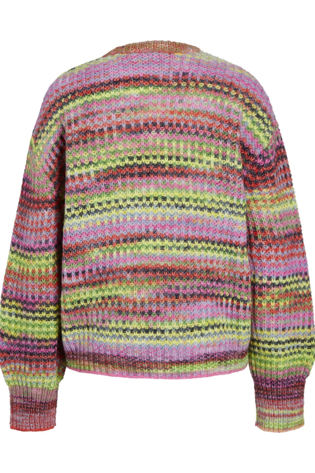 Jjxx - Jxsimone Space Dye Crew Neck Knit Sn 12207206 - 4550072 - Fiery Red /Multi Space Dye