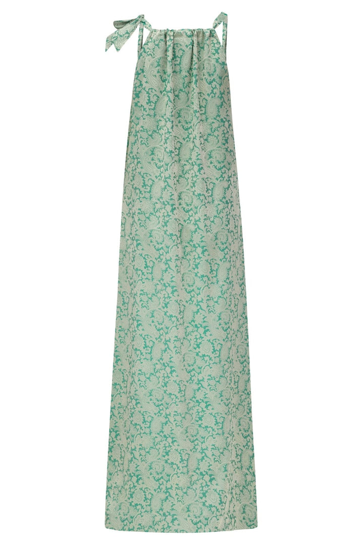 Karmamia - Simone Dress - Emerald Gold Jacquard Kjoler 