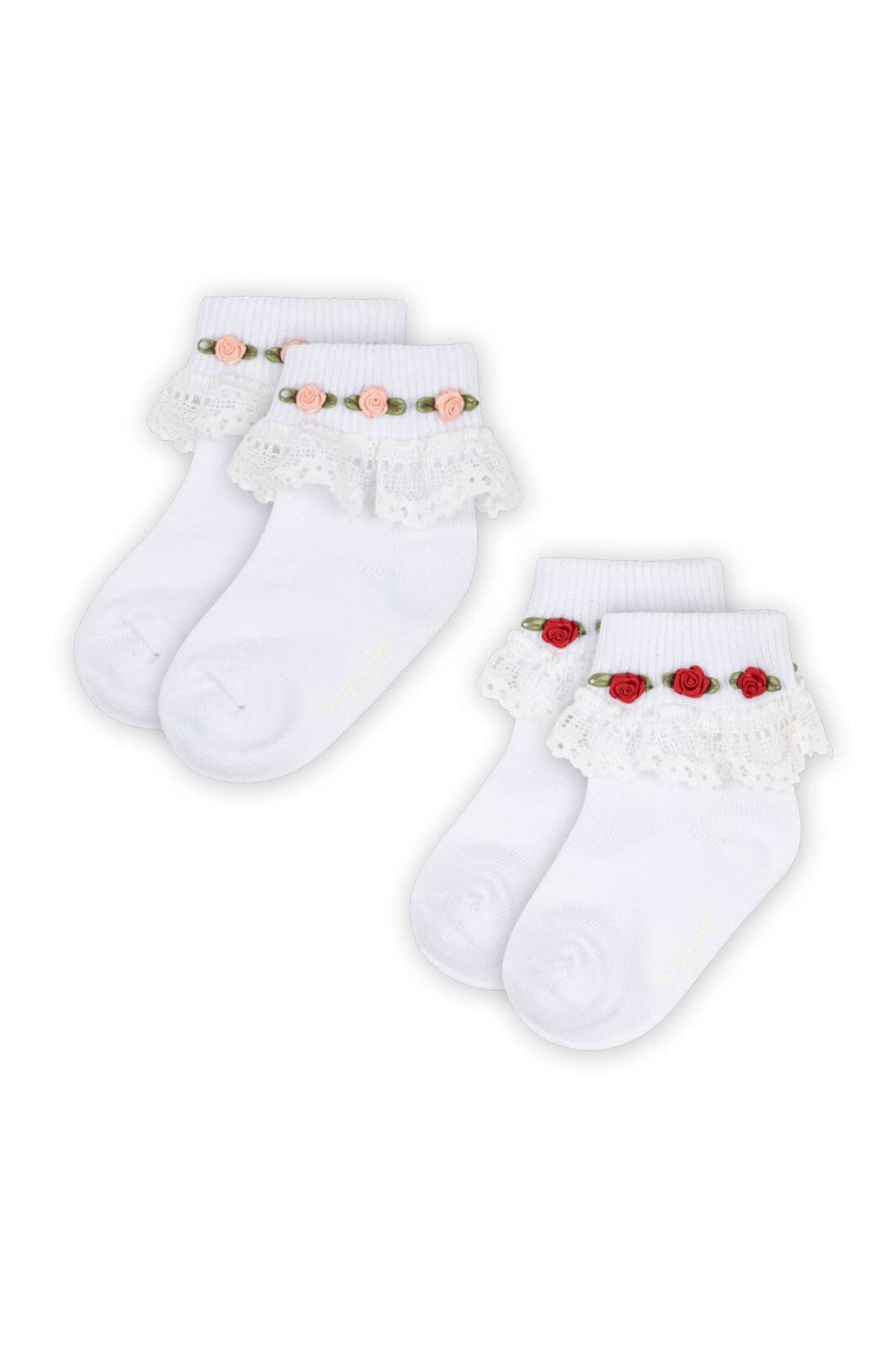 Konges Sløjd - 2 Pack Lace Socks Ks102241 - Optic White