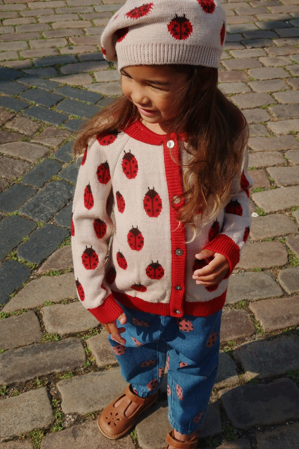 Konges Sløjd - Belou Knit Cardigan Ks102221 - Ladybug Cardigans 