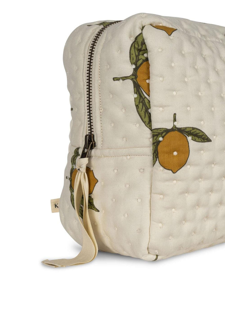 Konges Sløjd - Big Quilted Toiletry Bag - Mon Grand Citron Toilettasker 