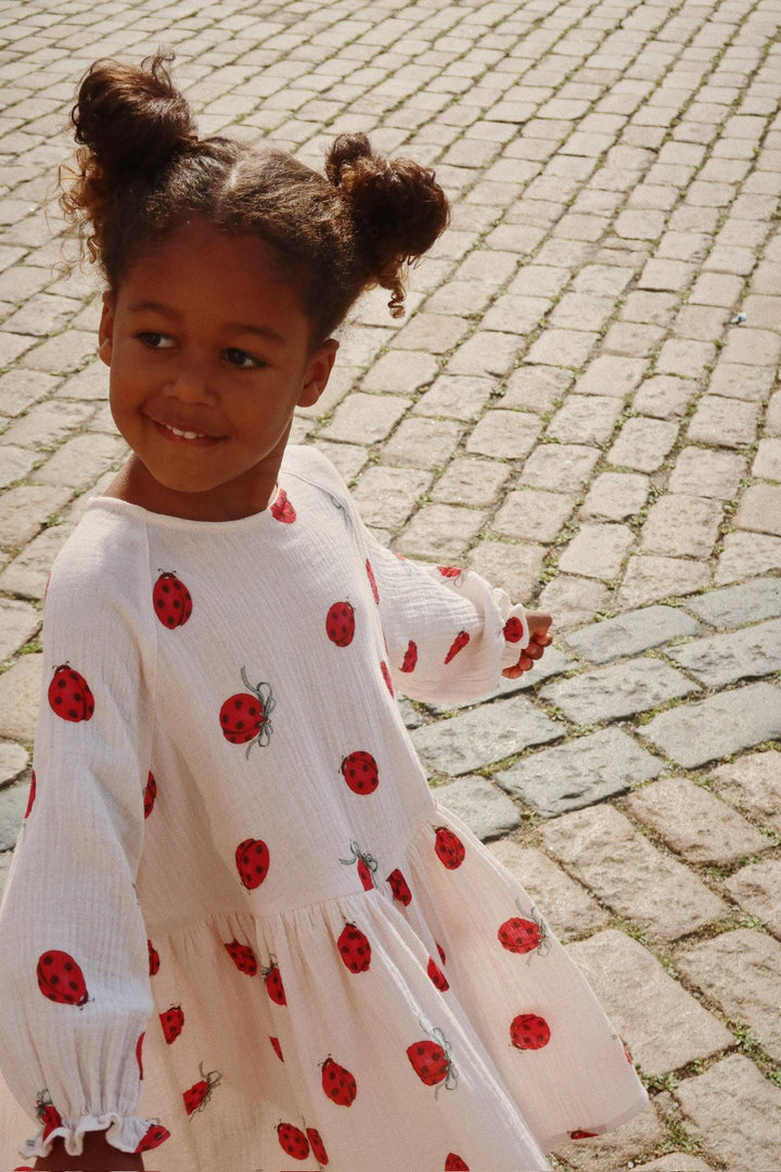 Konges Sløjd - Coco Ladybug Dress Gots Ks102213 - Ladybug Bow Kjoler 