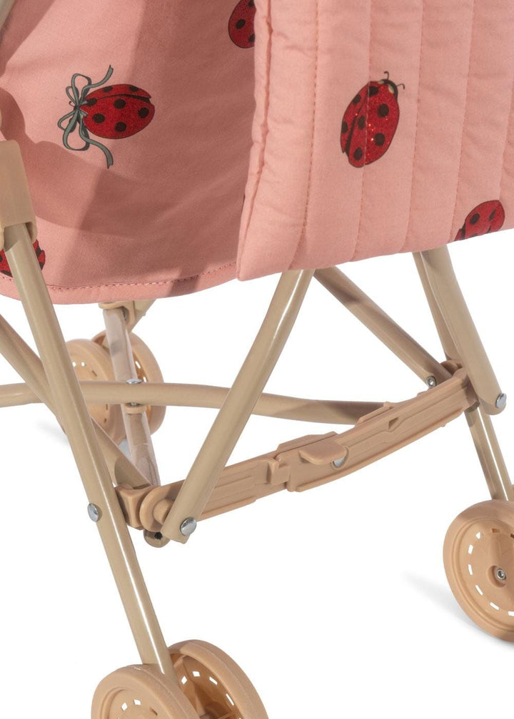 Konges Sløjd - Doll Ladybug Glitter Stroller Ks102209 - Ladybug Glitter Legetøj 