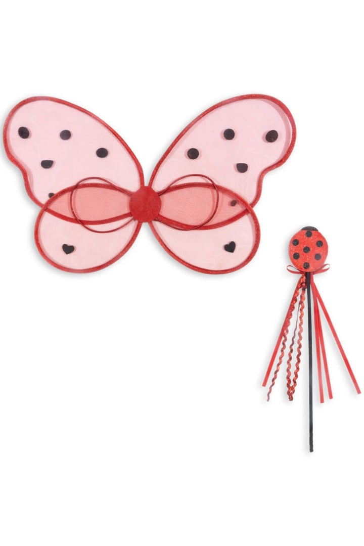 Konges Sløjd - Fairy Ladybug Costume Ks102211 - Ladybug Glitter Accessories 