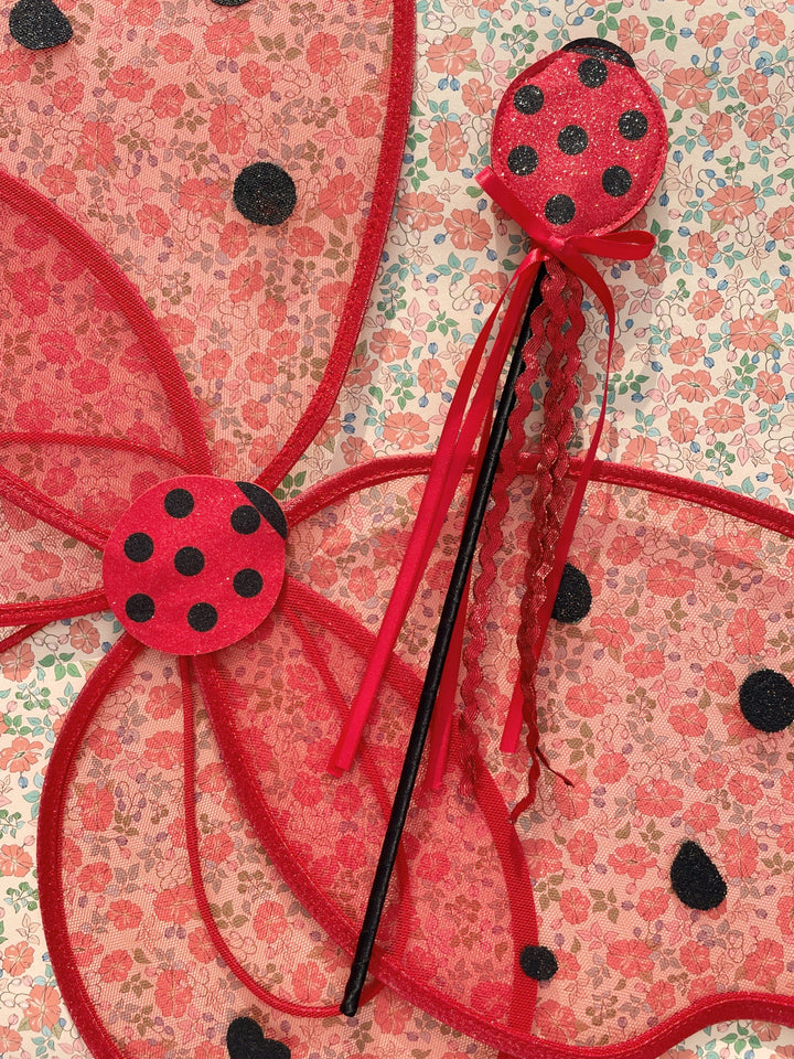 Konges Sløjd - Fairy Ladybug Costume Ks102211 - Ladybug Glitter Accessories 