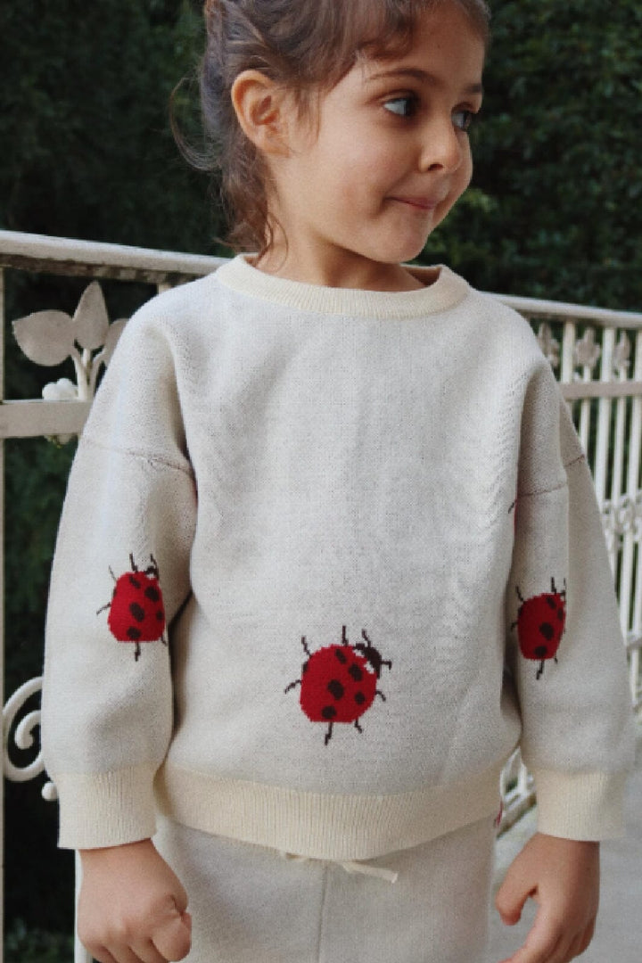 Konges Sløjd - Lapis Knit Blouse - Ladybug Strikbluser 