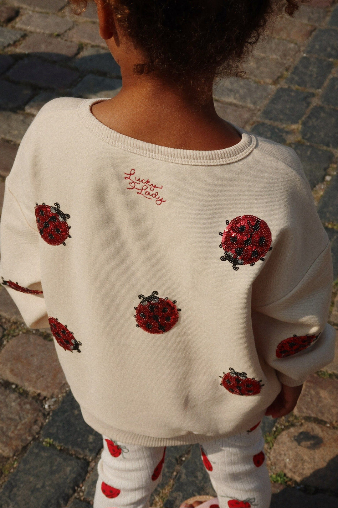 Konges Sløjd - Lou Ladybug Glitter Sweatshirt Ocs Ks102204 - Ladybug Glitter Sweatshirts 