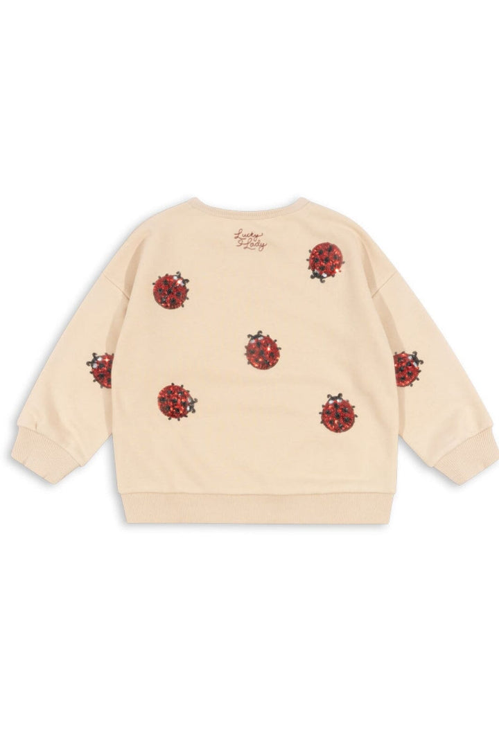 Konges Sløjd - Lou Ladybug Glitter Sweatshirt Ocs Ks102204 - Ladybug Glitter Sweatshirts 