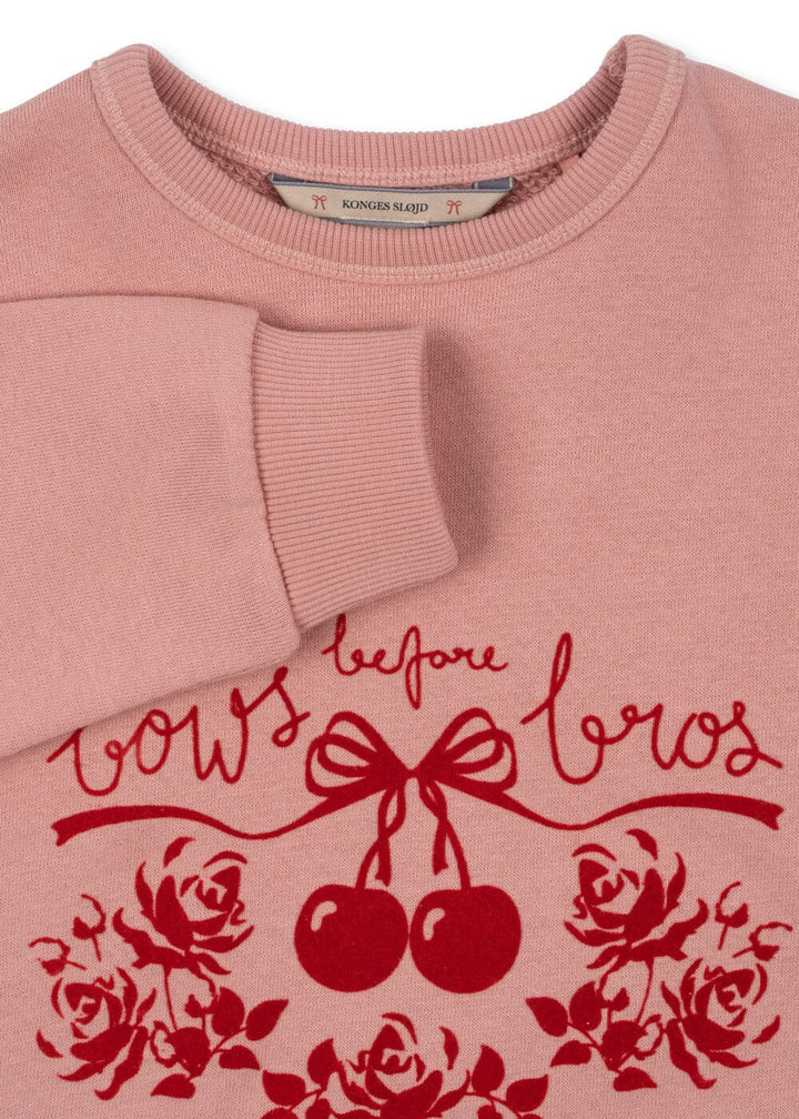 Konges Sløjd - Loupy Lou Sweatshirt Gots ks102025 - Bow Rose Sweatshirts 