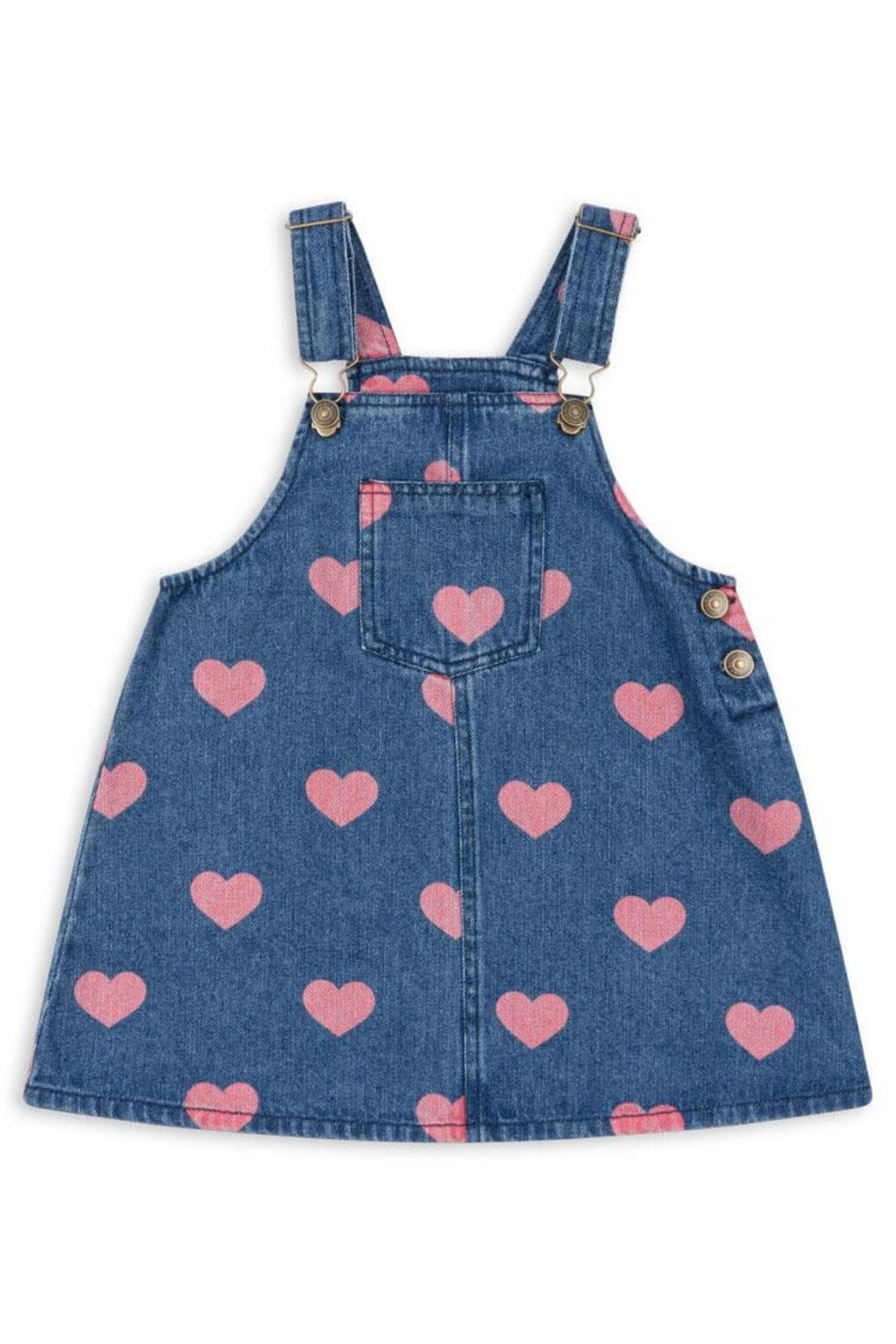 Konges Sløjd - Magot Overall Dress Gots - Bon Coeur Pink Kjoler 