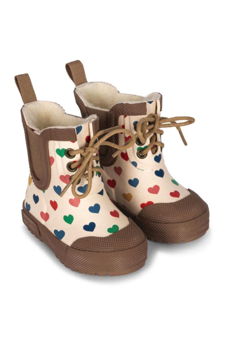 Konges Sløjd - Thermo Boots Print - Coeur Coloré Gummistøvler 