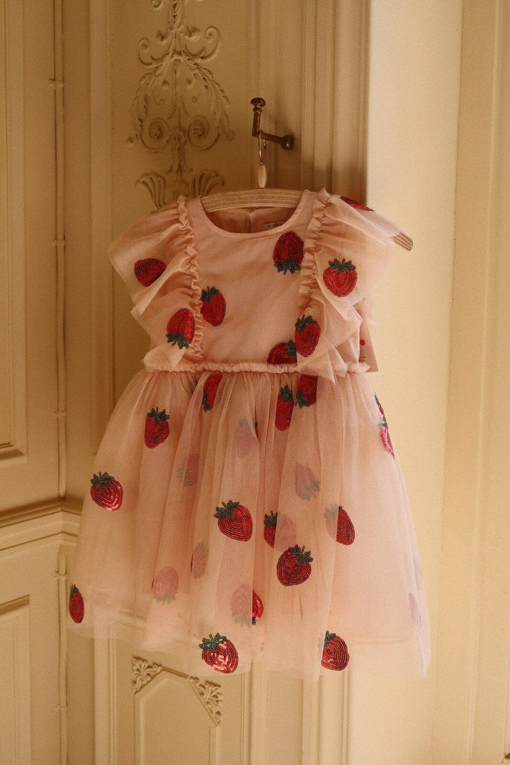 Konges Sløjd - Yvonne Frill Dress Ks102288 - Strawberry