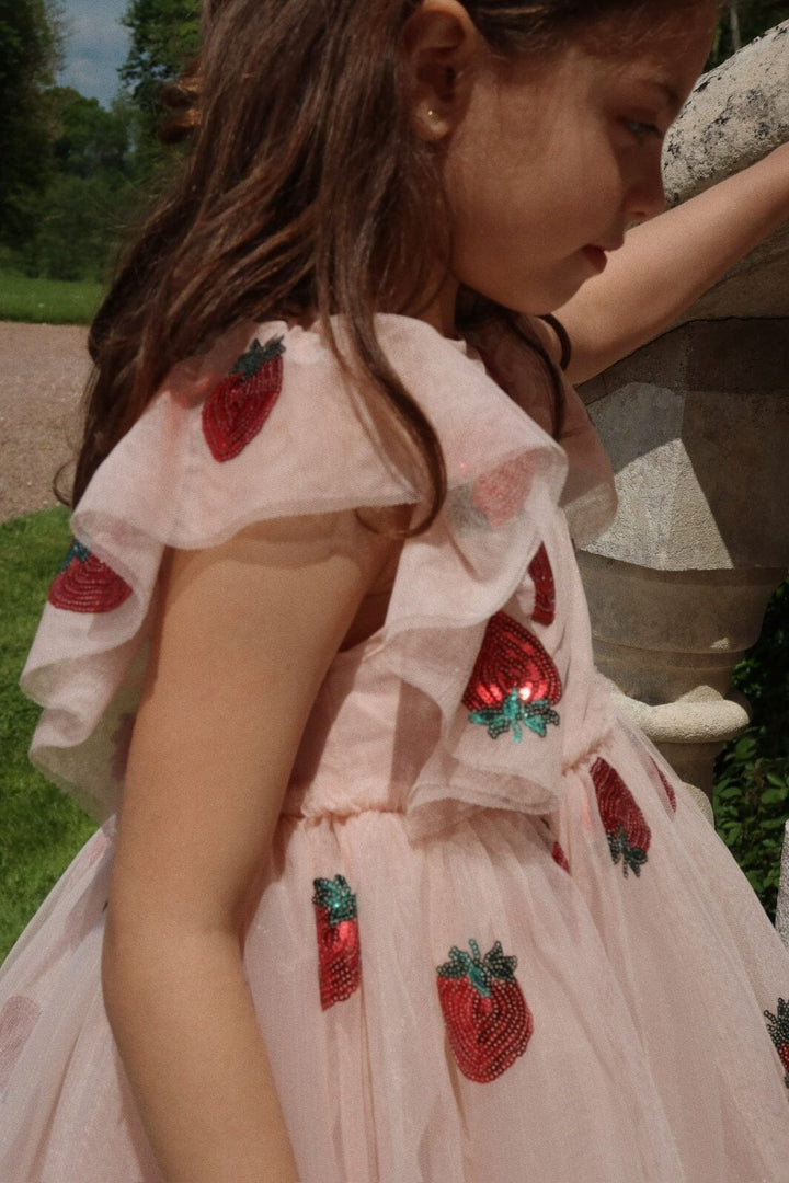 Konges Sløjd - Yvonne Frill Dress Ks102288 - Strawberry