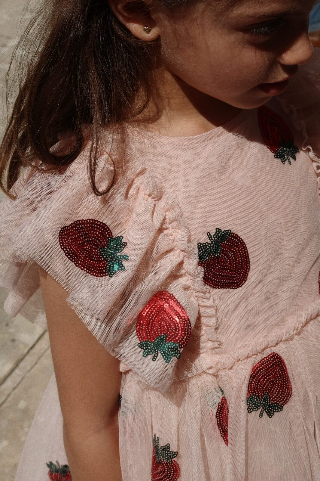 Konges Sløjd - Yvonne Frill Dress Ks102288 - Strawberry