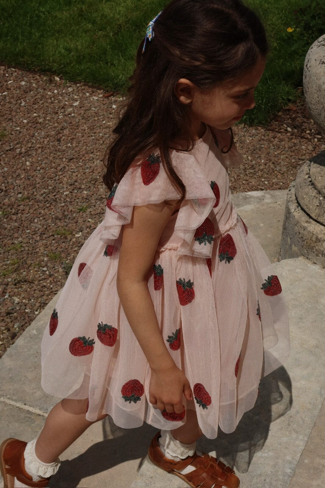 Konges Sløjd - Yvonne Frill Dress Ks102288 - Strawberry