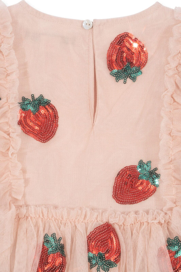 Konges Sløjd - Yvonne Frill Dress Ks102288 - Strawberry