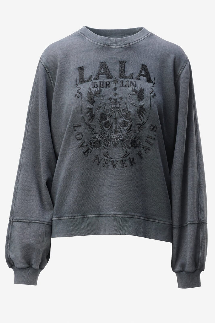 Lala Berlin - Sweatshirt Ipali - love never fails black Sweatshirts 