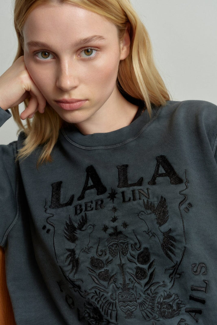 Lala Berlin - Sweatshirt Ipali - love never fails black Sweatshirts 