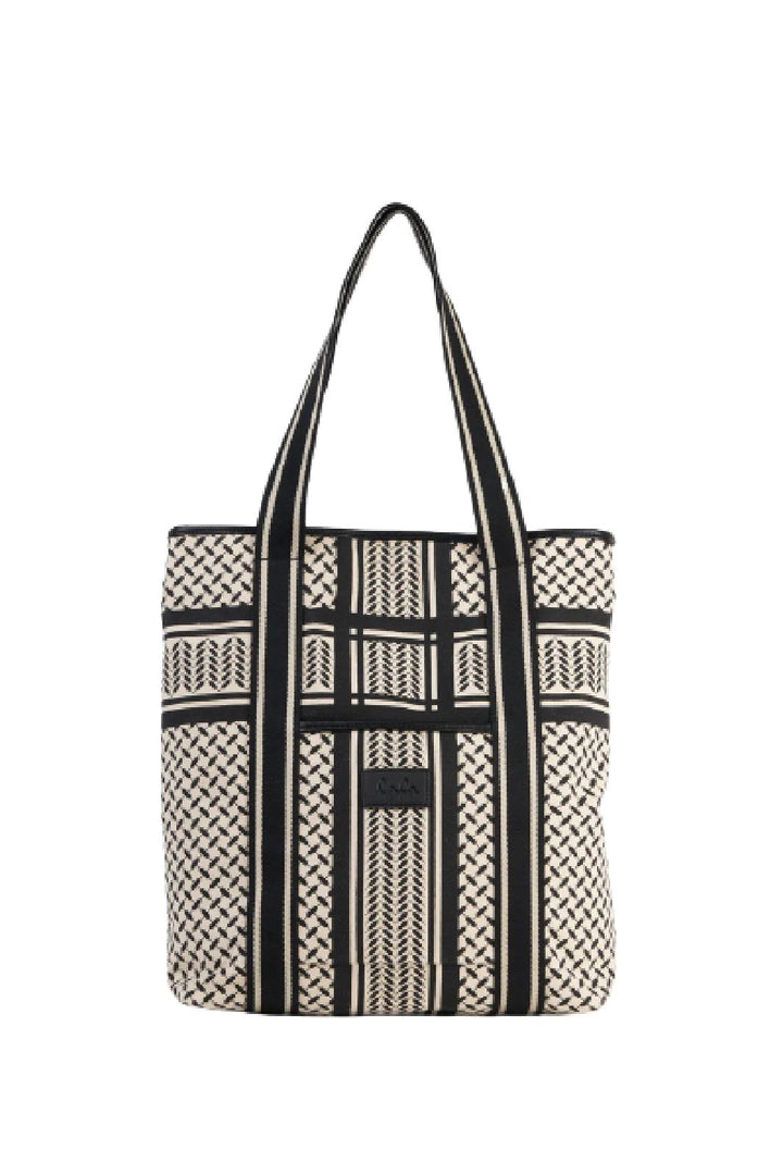 Lala Berlin - Tote Carmela 2.0 - heritage stripe black Tasker 