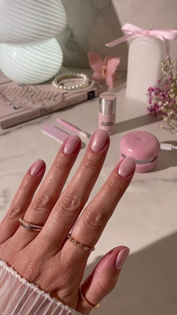 Le Mini Macaron - Gel Manicure Kit - Pink Quartz Neglelak 