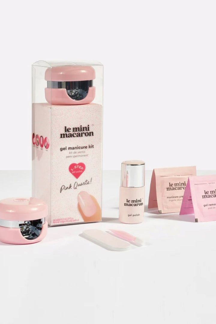 Le Mini Macaron - Gel Manicure Kit - Pink Quartz Neglelak 