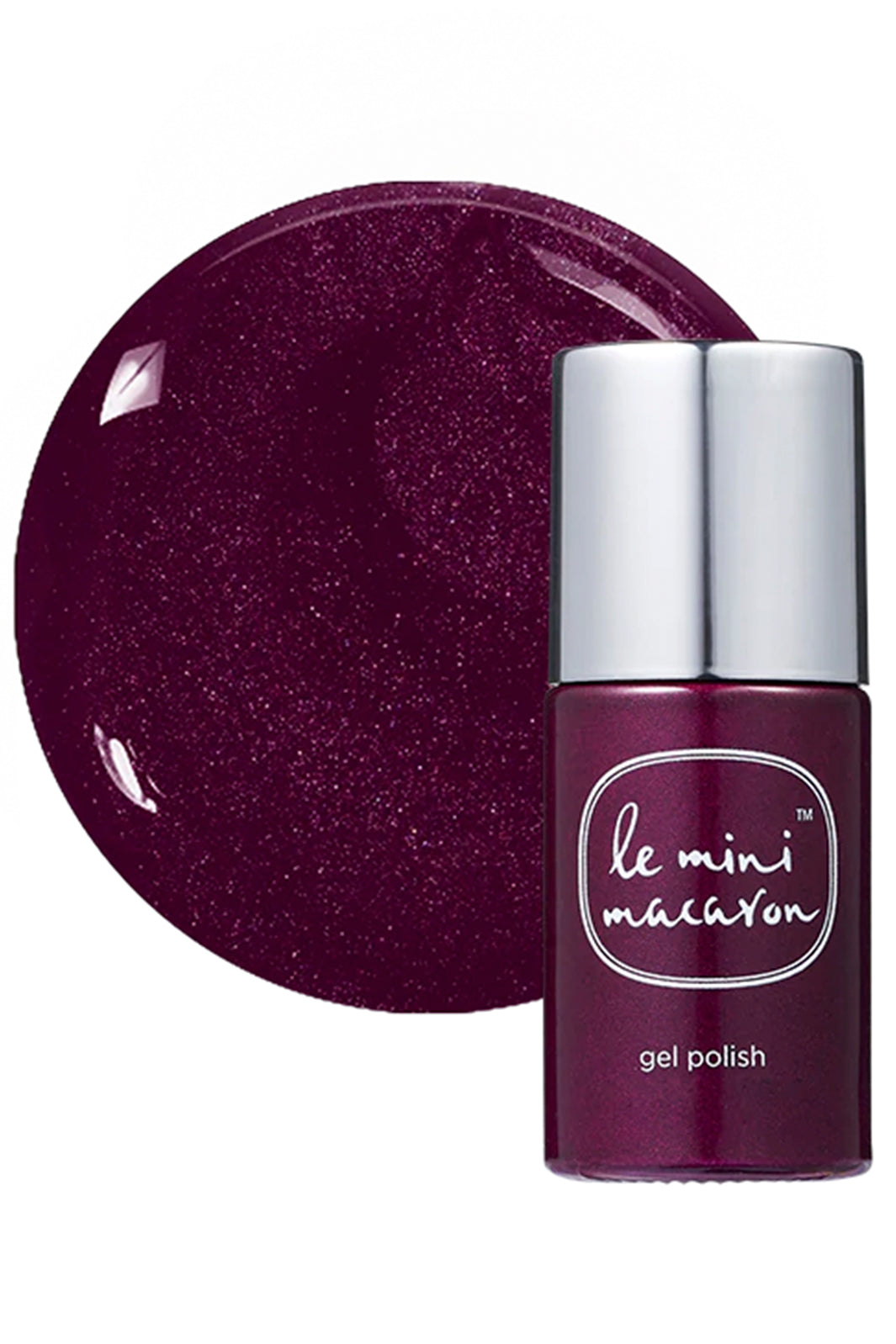 Le Mini Macaron - Neglelak Gel - Dark Plum Neglelak 